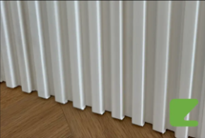 Декоративная реечная панель Zeta HOME  S-Line White
