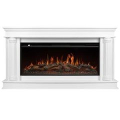 Каминокомплект: Очаг Royal Thermo Aurora RTFP/P-AR40LS, портал Olympia 42/40/36, белый