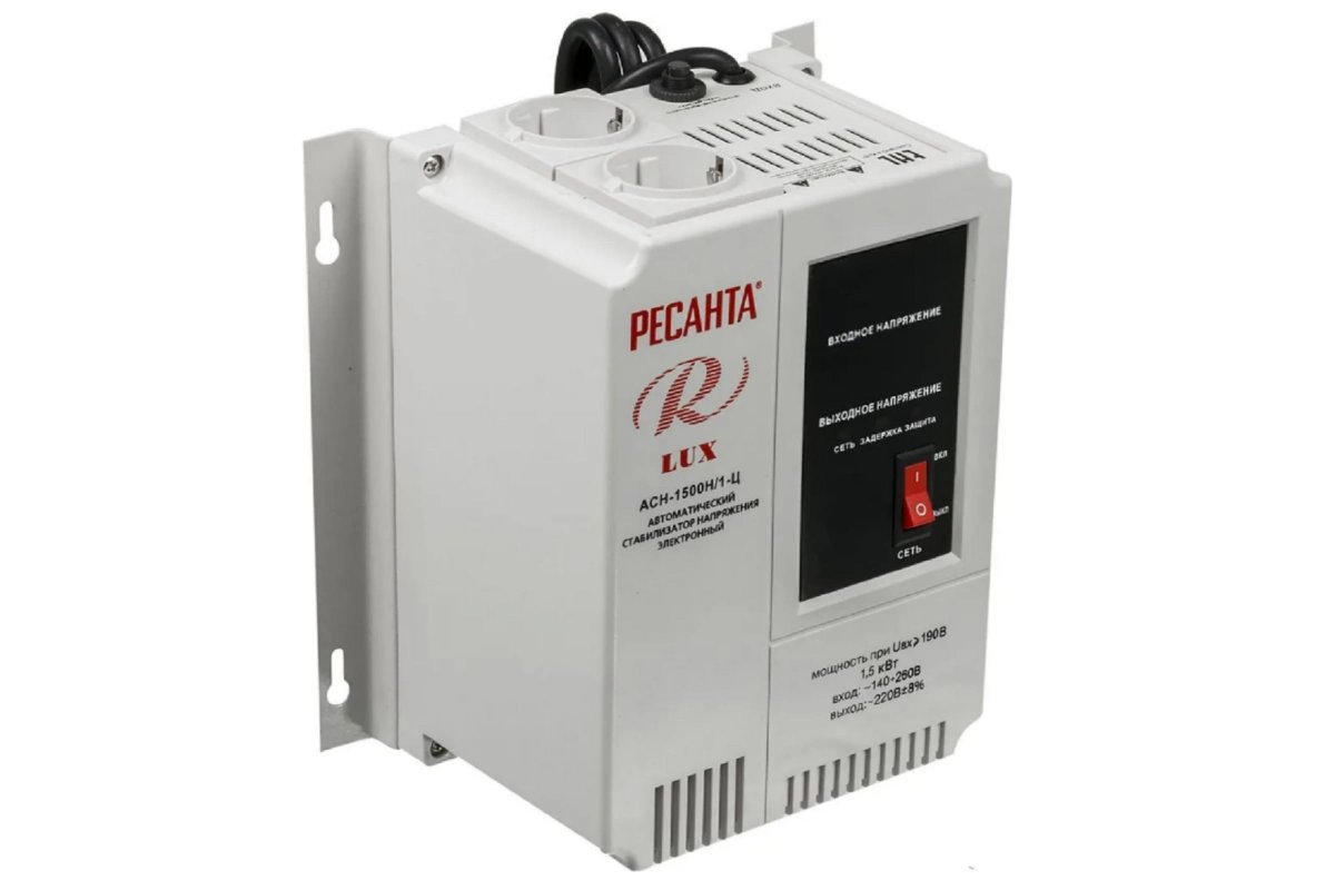 Стабилизатор напряжения настенный Ресанта Lux АСН-1500Н/1-Ц