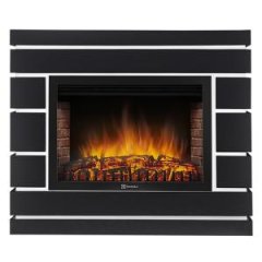 Каминокомплект: Очаг Electrolux EFP/P-2520LS N, портал Moderno 25 шпон черный дуб