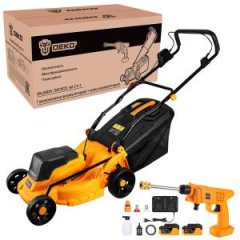 Набор садового аккумуляторного инструмента DEKO (DKLM40V, DKCW25)