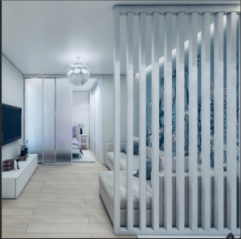 Декоративная рейка из МДФ Stella Бриона Дуб Сан Ремо Белый