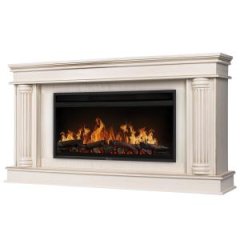 Каминокомплект: Очаг Electrolux EFP/P-4220LS, портал Olympia 42/40/36, сл. кость с зол. патиной