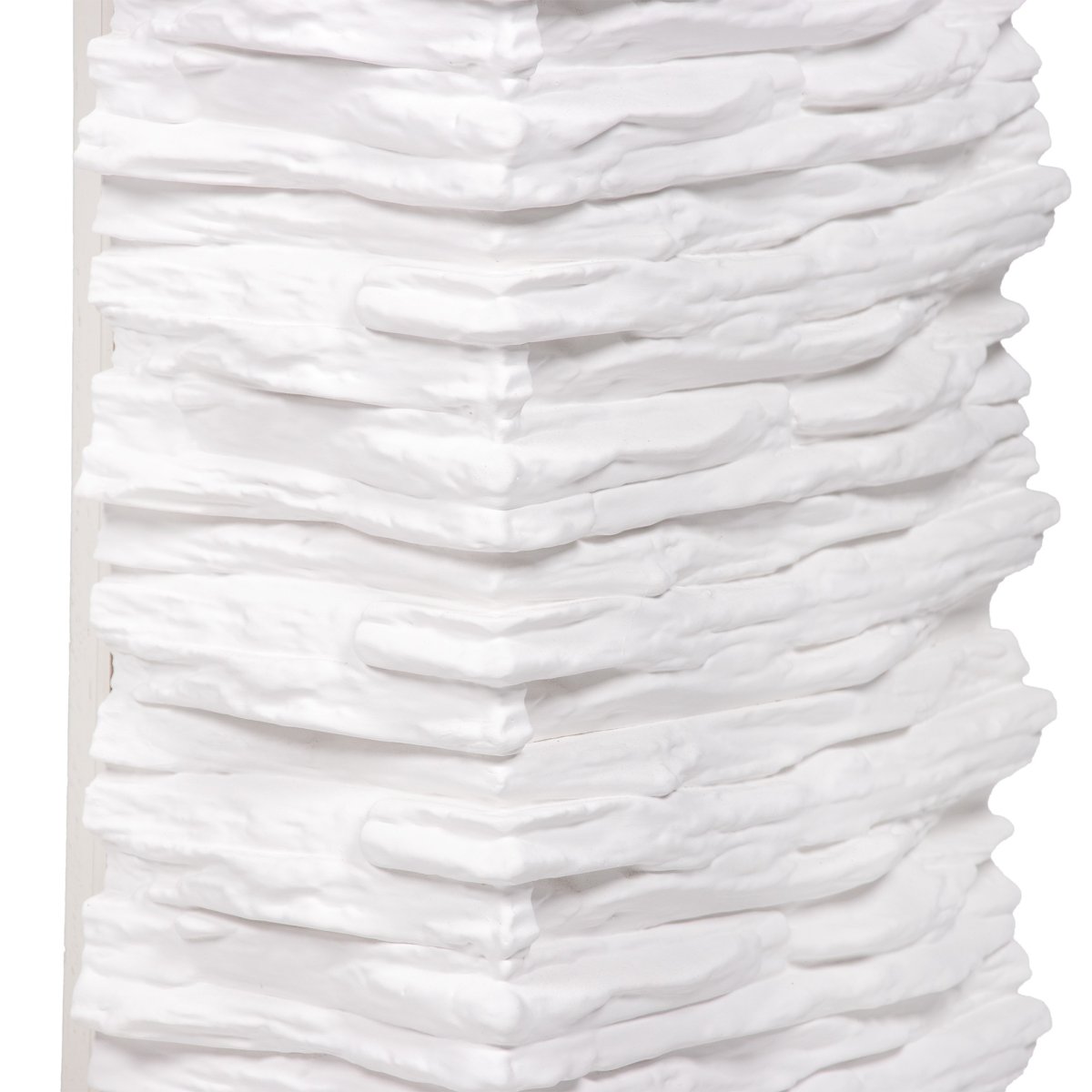 Портал Firelight Porto 25 камень белый, шпон беленый дуб