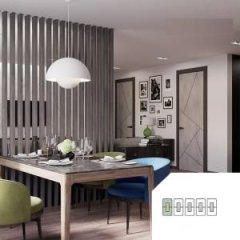 Декоративная рейка из МДФ Stella Милана Rekess Chikago