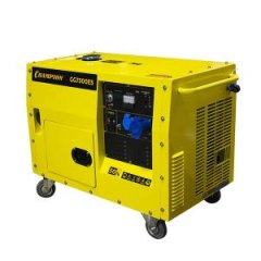 Генератор бензиновый, 16 лс, 5,5/6,0 кВт., 15 л, 12 В, эл.стартер, счетчик, колеса, кожух