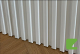 Декоративная реечная панель Zeta HOME  S-Line White