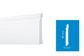 Плинтус напольный Arbiton STIQ S0820 White