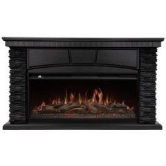 Каминокомплект: Очаг Royal Thermo Aurora RTFP/P-AR40LS, портал Porto 42/40/36 камень чер. шп. венге