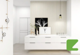 Декоративная реечная панель Zeta HOME  S-Line White