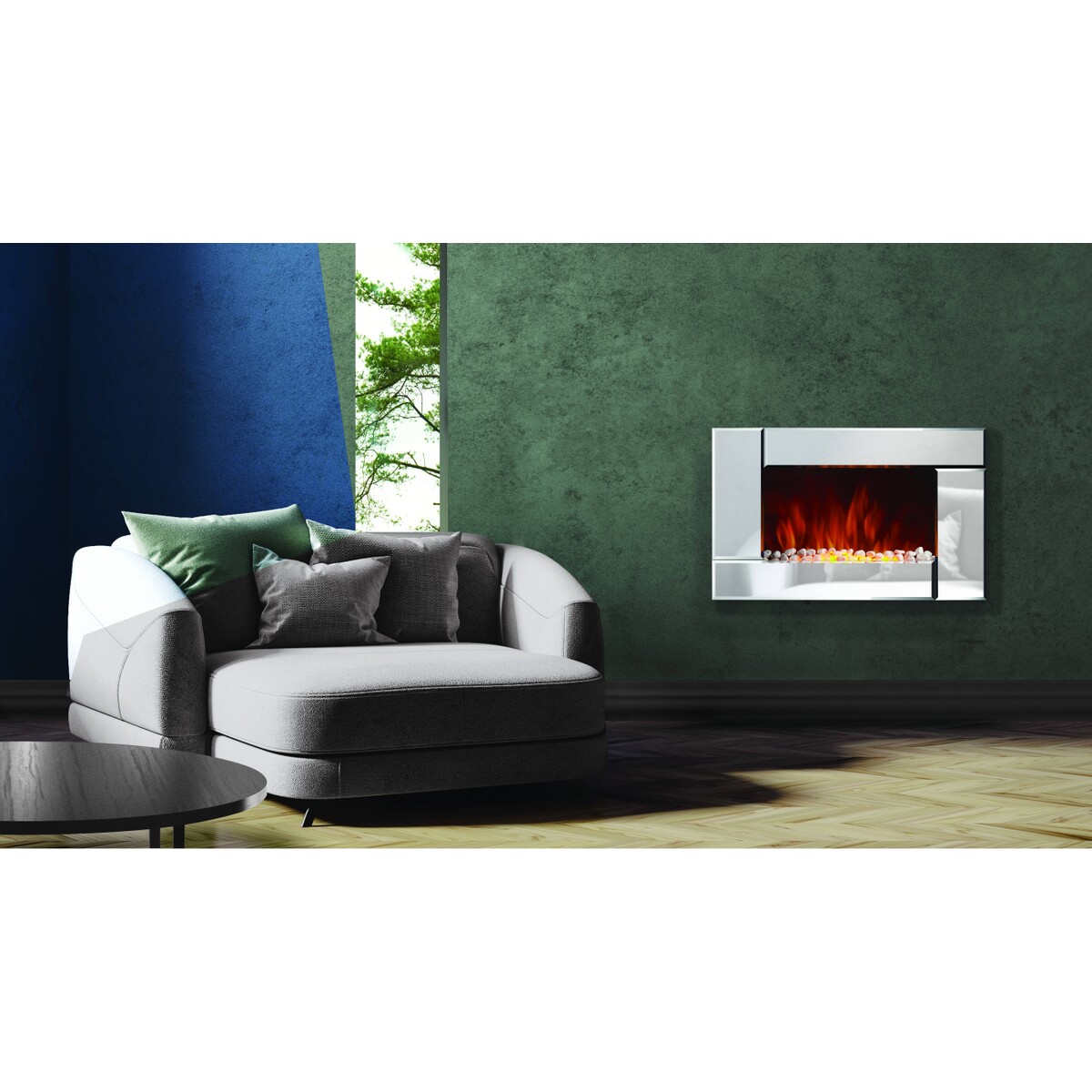 Электрокамин Electrolux EFP/W-2000S Silver