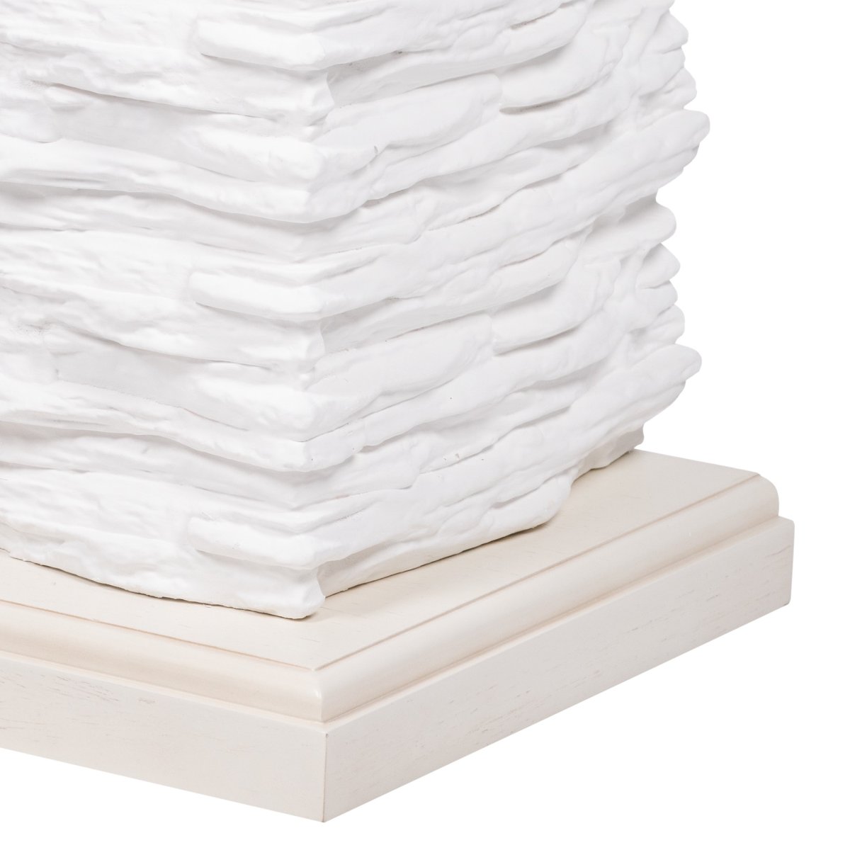 Портал Firelight Porto 30 камень белый, шпон беленый дуб