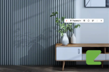 Декоративная реечная панель Zeta HOME  S-Line Graphite