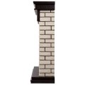 Портал Firelight Bricks Classic камень бежевый, шпон темный дуб