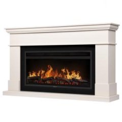 Каминокомплект: Очаг Electrolux EFP/P-4220LS, портал California 42/40/36, молочный