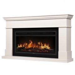 Каминокомплект: Очаг Electrolux EFP/P-3620LS, портал California 42/40/36, молочный