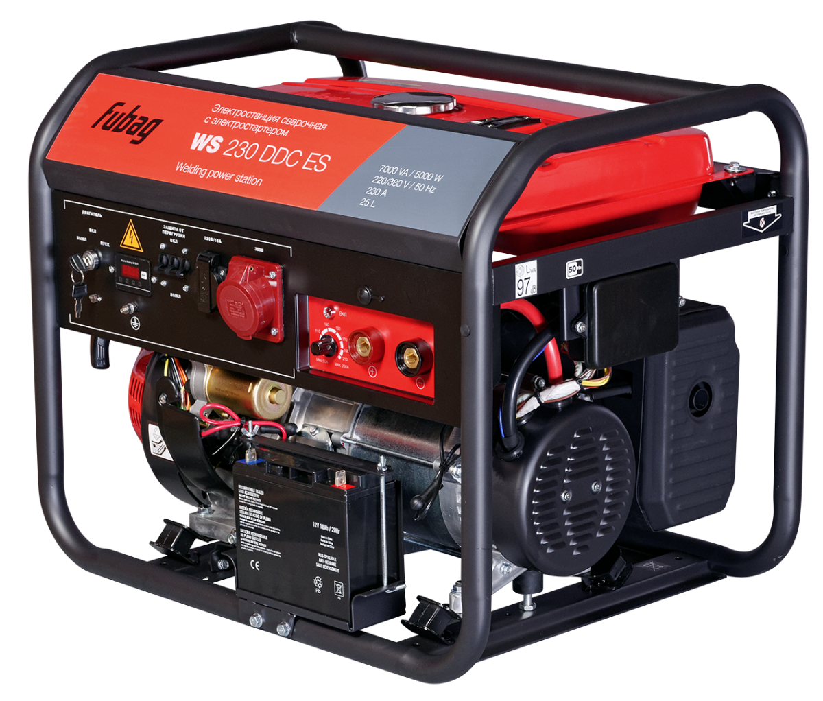Сварочный генератор FUBAG WS 230 DDC ES с электростартером
