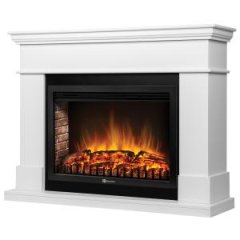 Каминокомплект: Очаг Electrolux EFP/P-3020LS N, портал California 30, белый