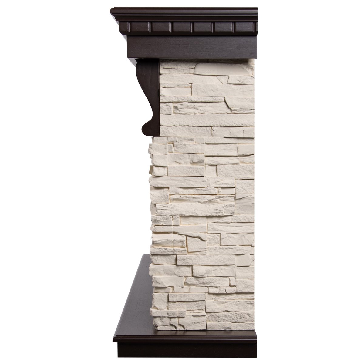 Каминокомплект: Очаг Royal Thermo Aurora RTFP/P-AR60LS, портал Michigan 60, камень мол., шп. тем.дуб