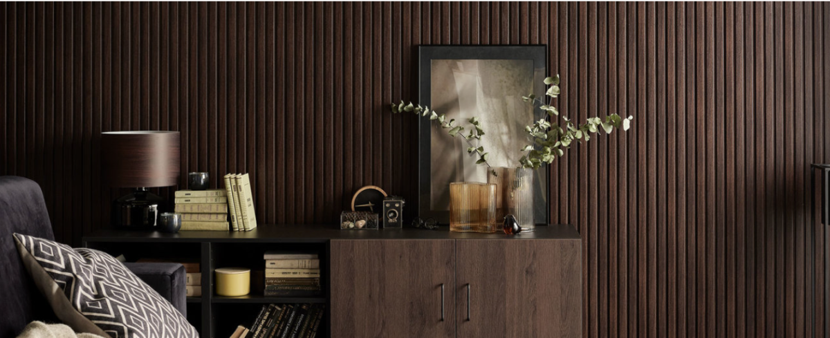 Декоративная реечная панель Zeta HOME L-Line Chocolate