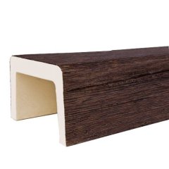 Декоративная балка полиуретановая ПКФ Уникс M16 Дуб темный, 160х100мм, 3м