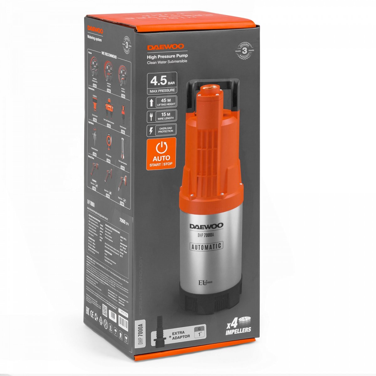 Насос высоконапорный автоматический DAEWOO DHP 7000A