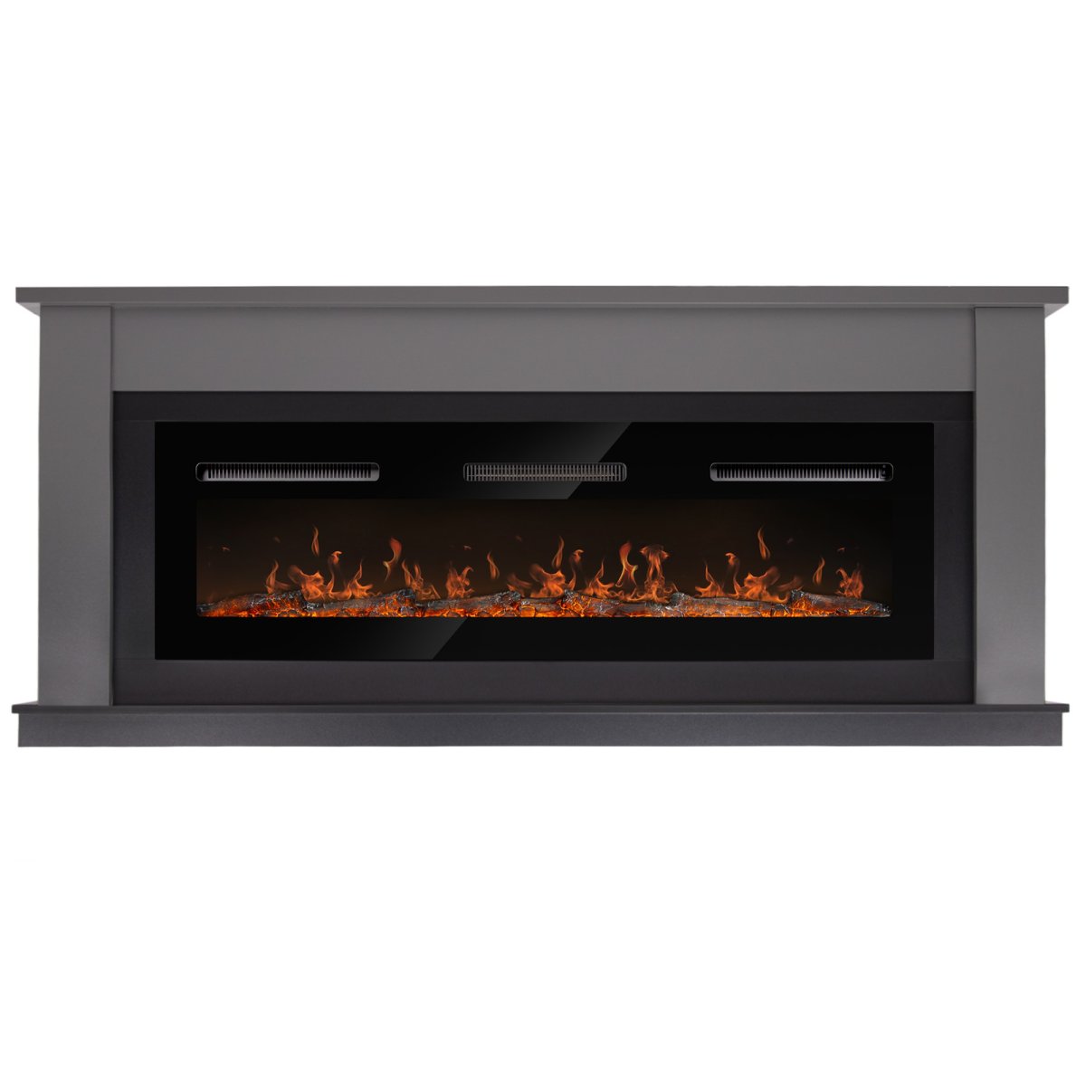 Каминокомплект: Очаг Electrolux Infinity EFP/P-1600ULS N, портал Canto Long графит, черный