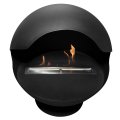 Каминокомплект:Биокамин Firelight BFP/F-55 Sphere+Набор керамических камней М, черные